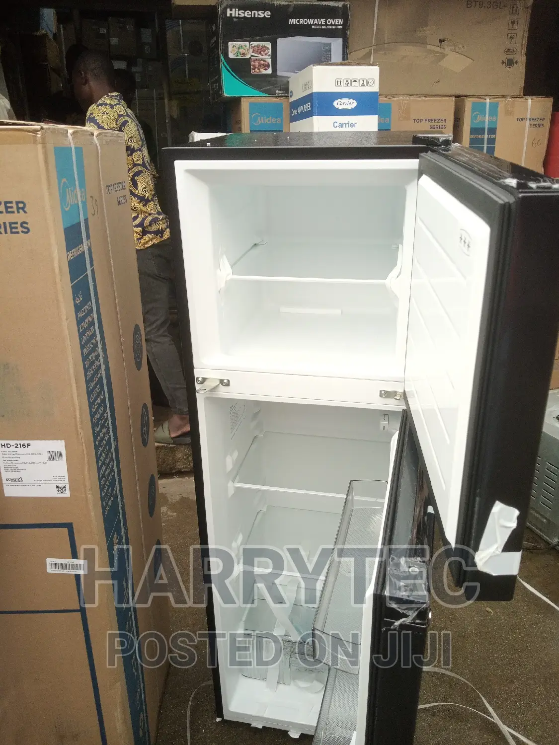 Midea Double Door Fridge Grey Color With 2years Warranty