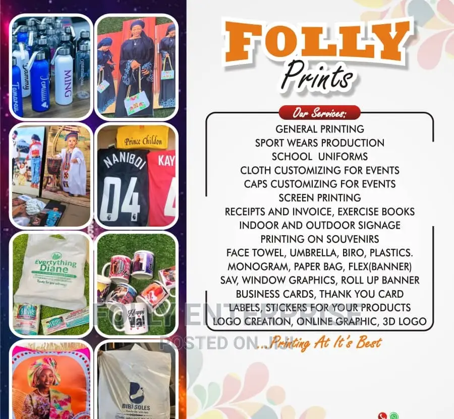 Folly Printing Services (Always Available)