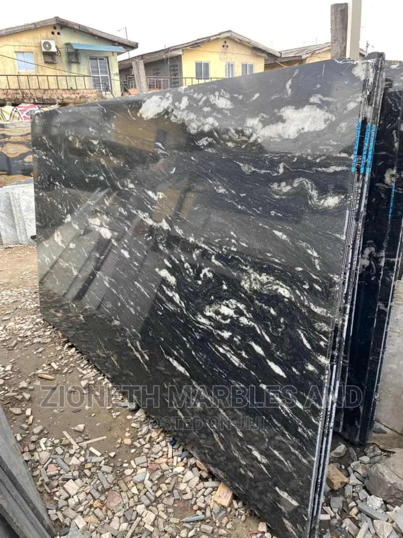 Indian Black Ocean Wave  Granite Slab