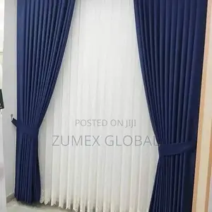 Blue Colour Curtain