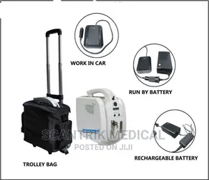 Oxygen Concentrator (Portable, With Battery and Bag)