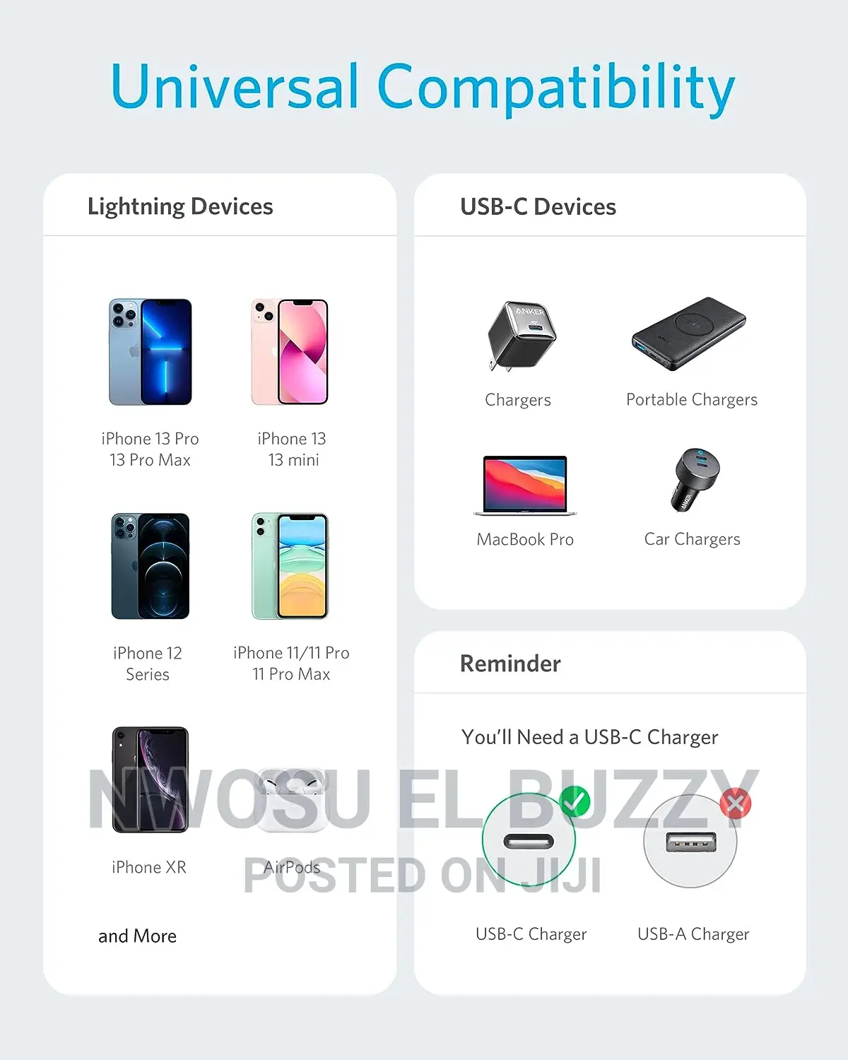 USB C to Lightning Cable [6ft Mfi Certified]