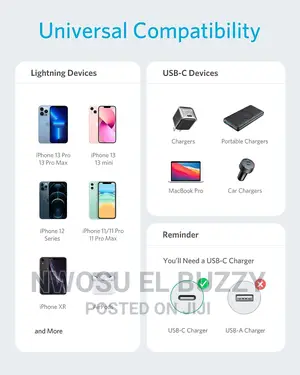 USB C to Lightning Cable [6ft Mfi Certified]