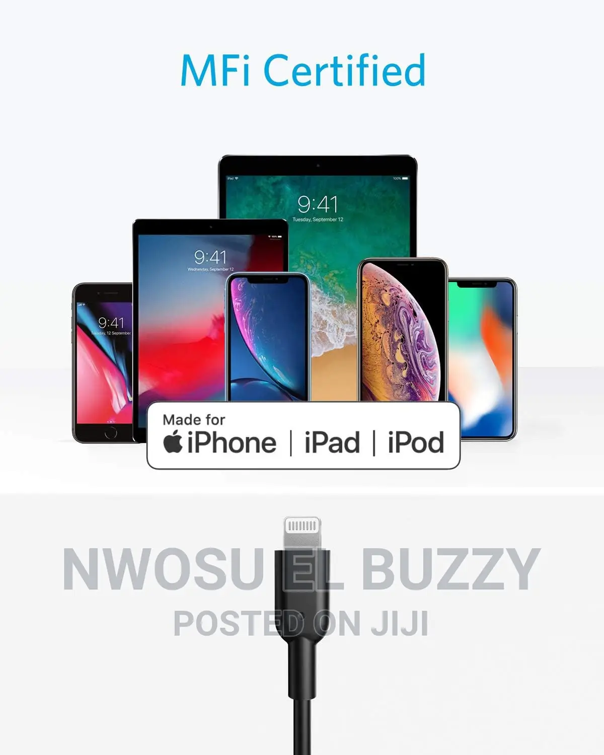 USB C to Lightning Cable [6ft Mfi Certified]