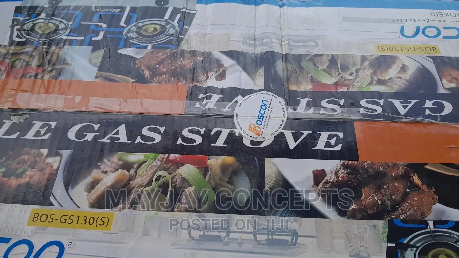 Boscon Double Glass Table Gas Cooker