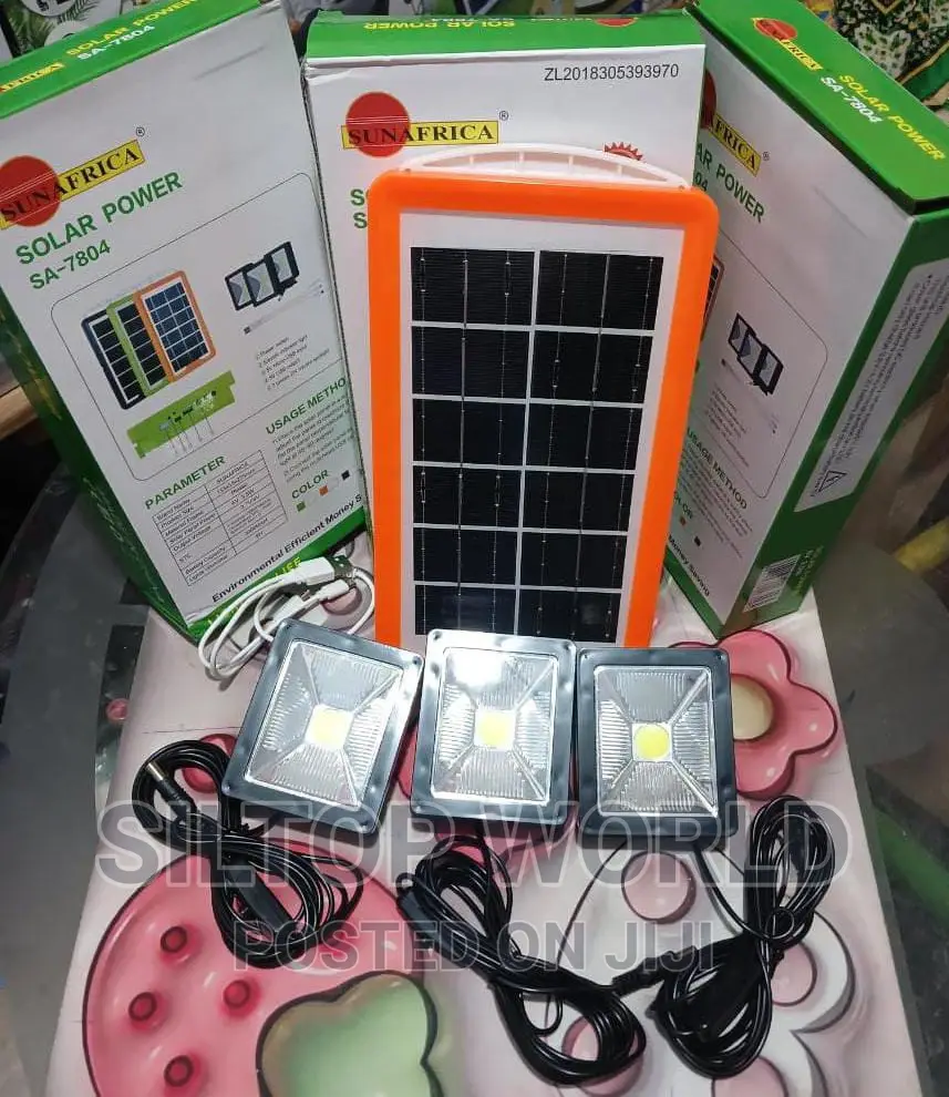 Solar Power With 3 Bulbs