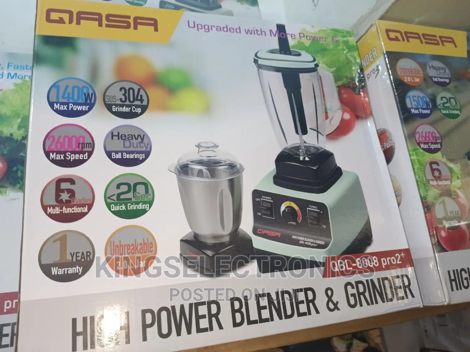 High Power Blender and Grinder PRO 2