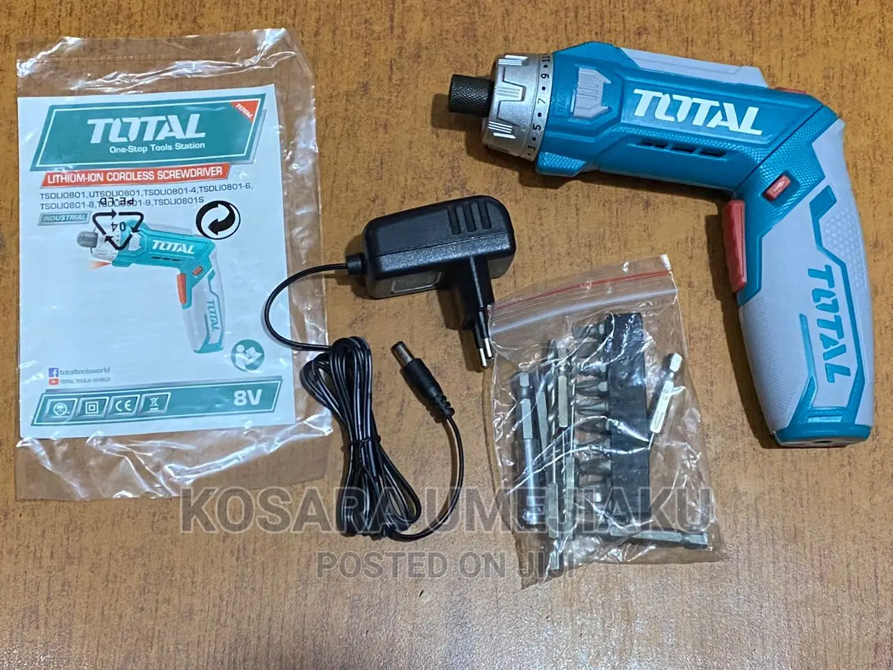 Total 8v Cordless Screwdriver/Drill