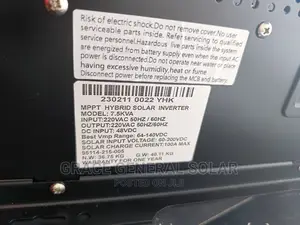 Yohako 7.5kva Hybrid Inverter