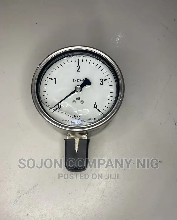 4bar Glycerin Back Mount Stable Oil Pressure Gauge for Hydraulic - Pointer Pressure Gauge and