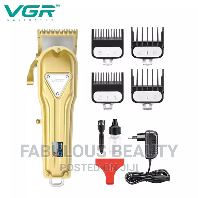 VGR v-140 Hair Clipper for Men, Gold .