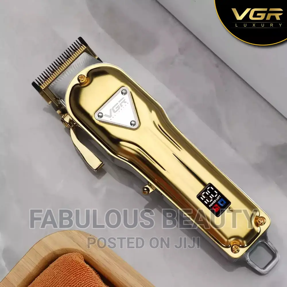 VGR v-140 Hair Clipper for Men, Gold .