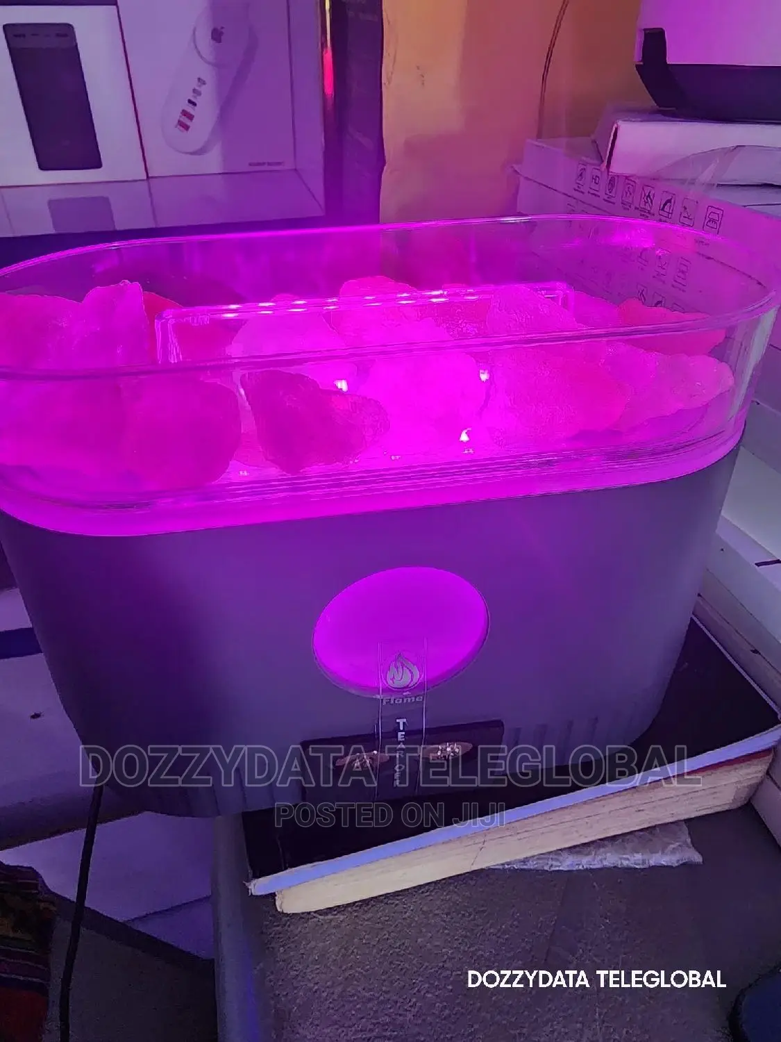 Flame Aroma Diffuser Type C Humidifier Black Flame Lamp