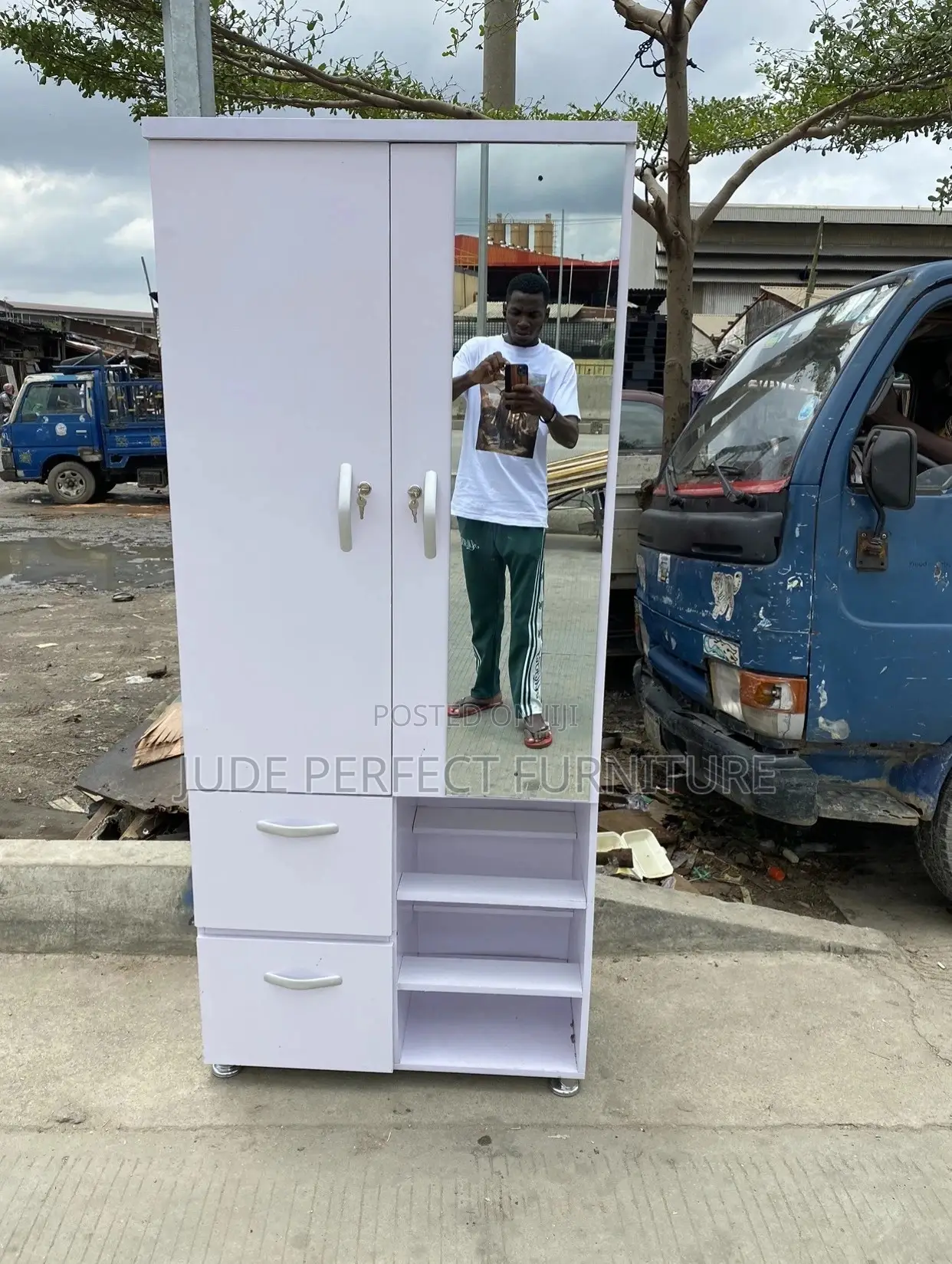 Quality Wardrobe With Mirror