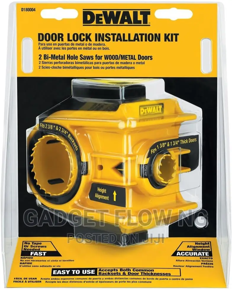 DEWALT Door Lock Installation Kit