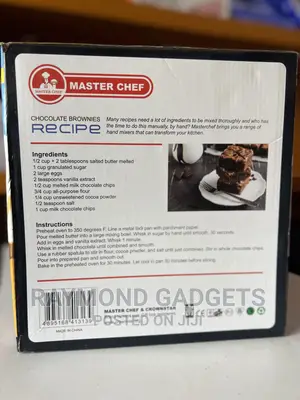 Master Chef Mc-Hm163 Hand Mixer With Rotating Bowl Stainless