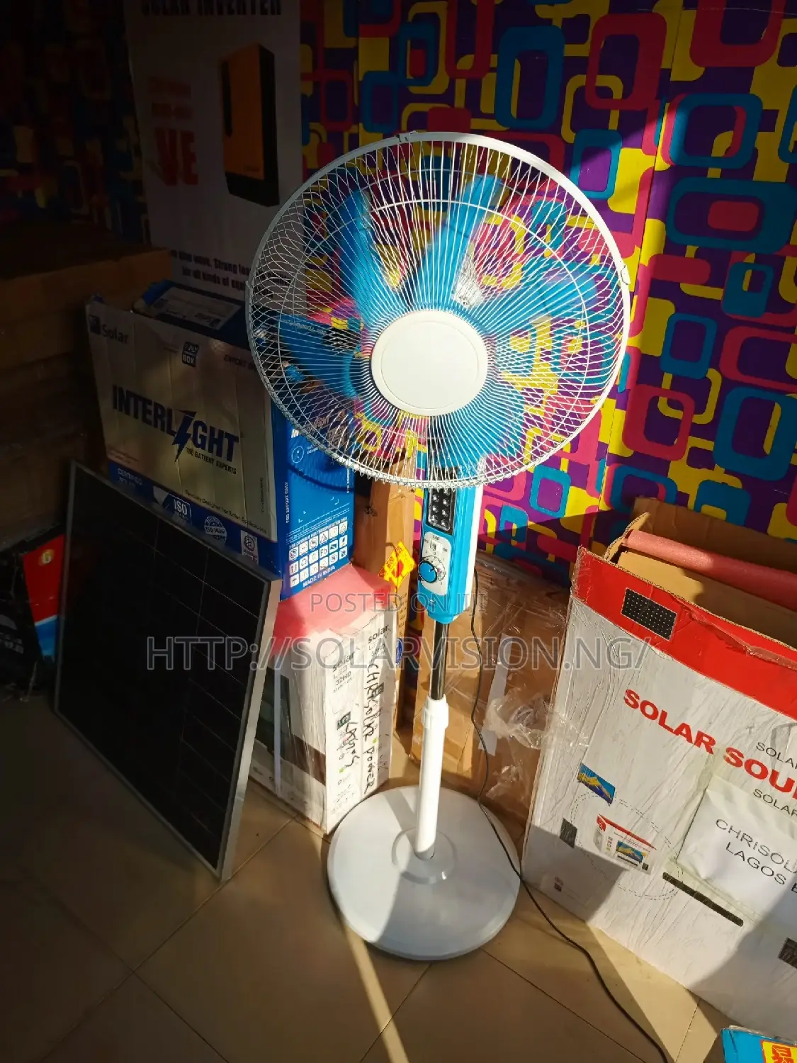 20hours Solar Fan Plus 60watts Panel