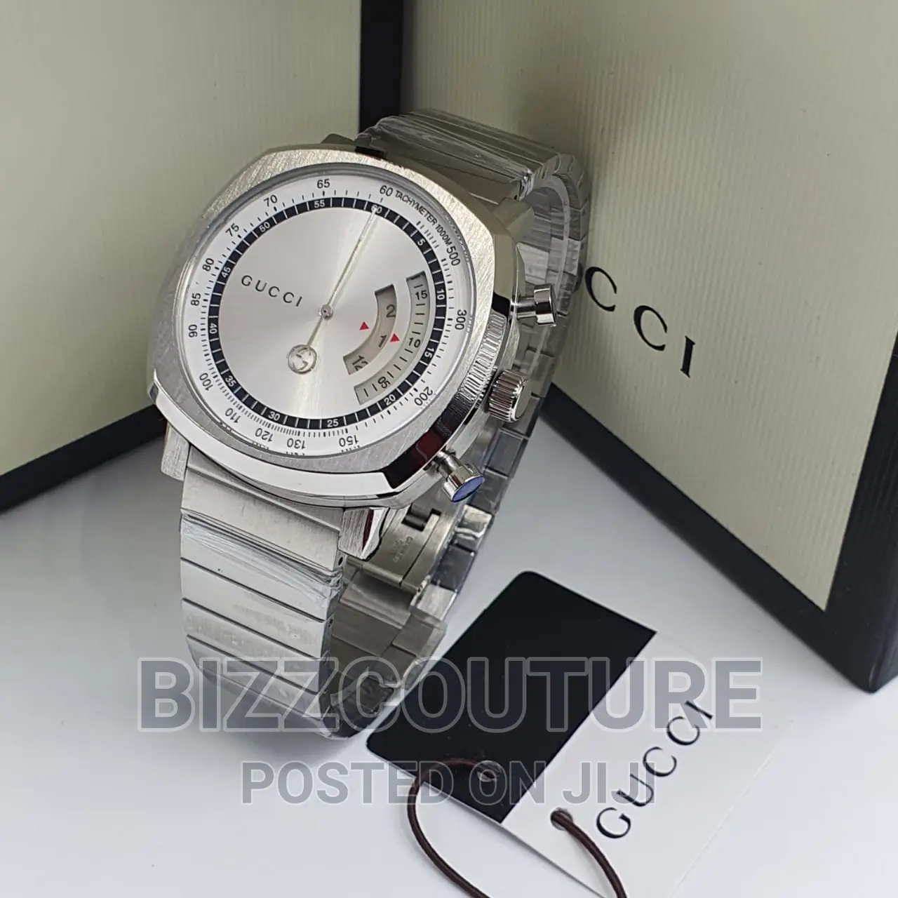 Original GUCCI Silver Stainless Steel Available in Store