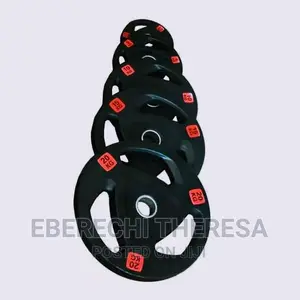 Black Head Chrome Dumbbell Plate