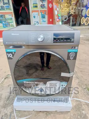 Hisense 10 Kg Wash and Dryer Washing Machine.Silver Color