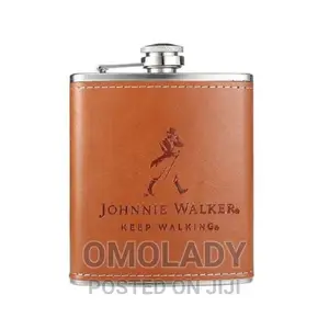 Johnnie Walker Hip Flask - Brown