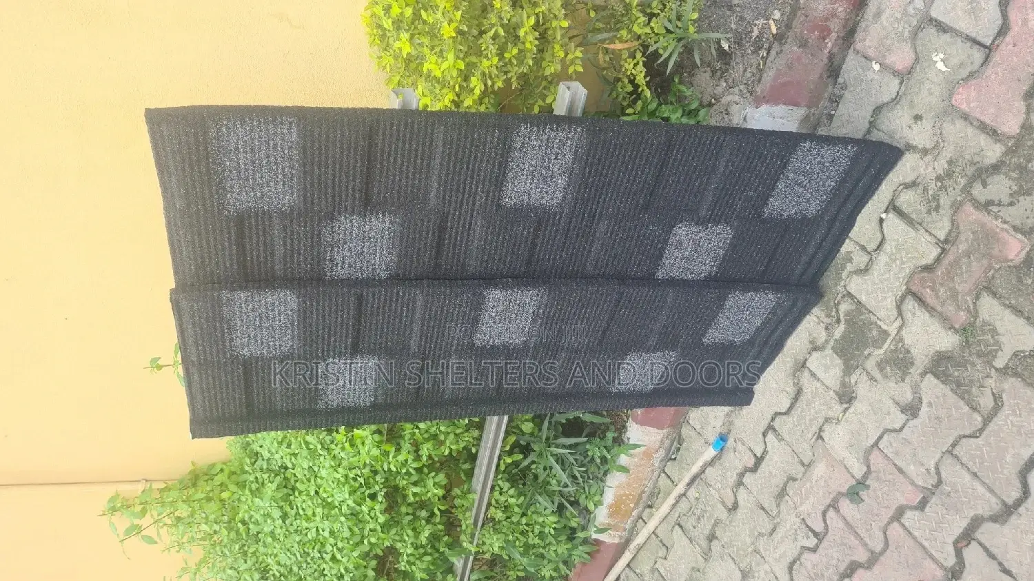 Shingle Black And White Roofing Material