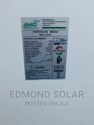 Jinko Solar Panels 550watta 24V Is Available