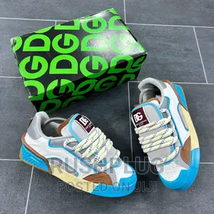 Dolce Gabbana Mixed Material Portfolio Sneakers