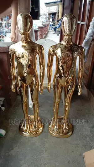 Unisex Age 7 Years Upwards Gold Chrome Children Dummy