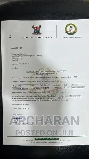 Processing of Building Approval, C of O and Original Survey