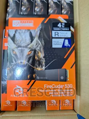 4tb Seagate Firecuda Gaming Pcie Gen 4 Ssd. With Heatsink