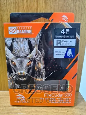 4tb Seagate Firecuda Gaming Pcie Gen 4 Ssd. With Heatsink