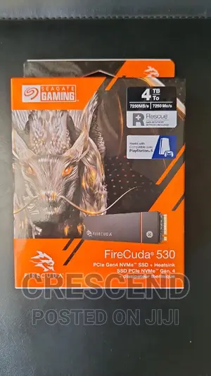 4tb Seagate Firecuda Gaming Pcie Gen 4 Ssd. With Heatsink