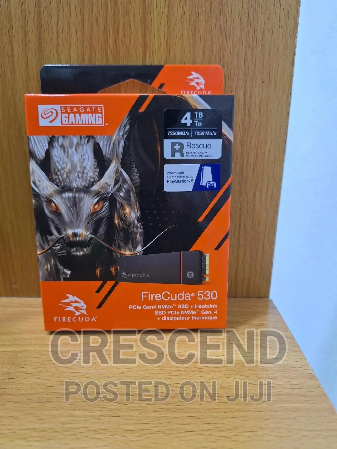 4tb Seagate Firecuda Gaming Pcie Gen 4 Ssd. With Heatsink