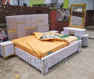 Well Assured Set of Family Upholstery Wooden HDF 6 by 6 Bedframe Set
