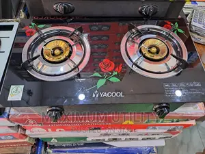 Yacool 2 Burner Automatic Glass Gas Cooker