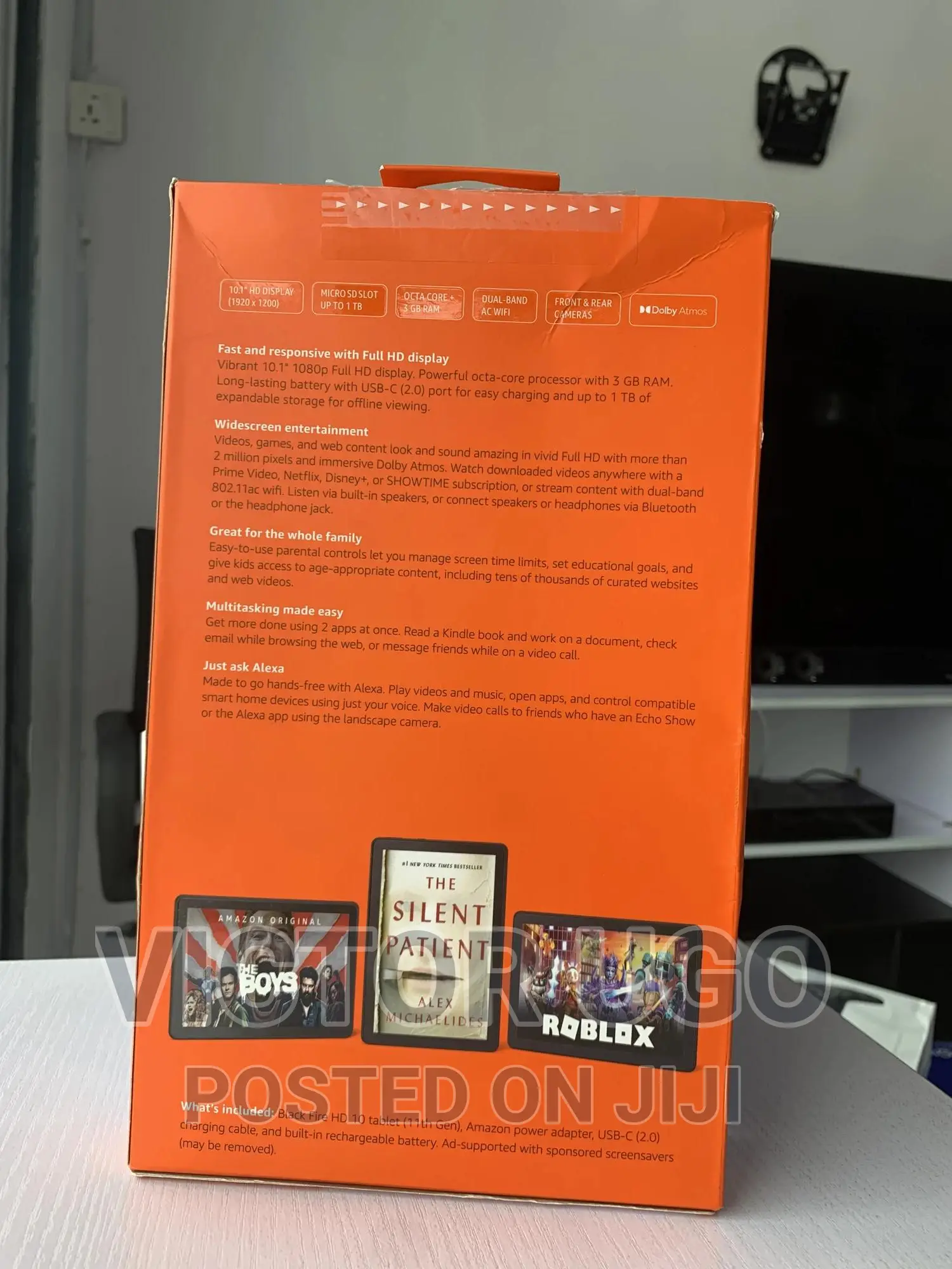 New Amazon Fire HD 10 (2021) 32 GB Black