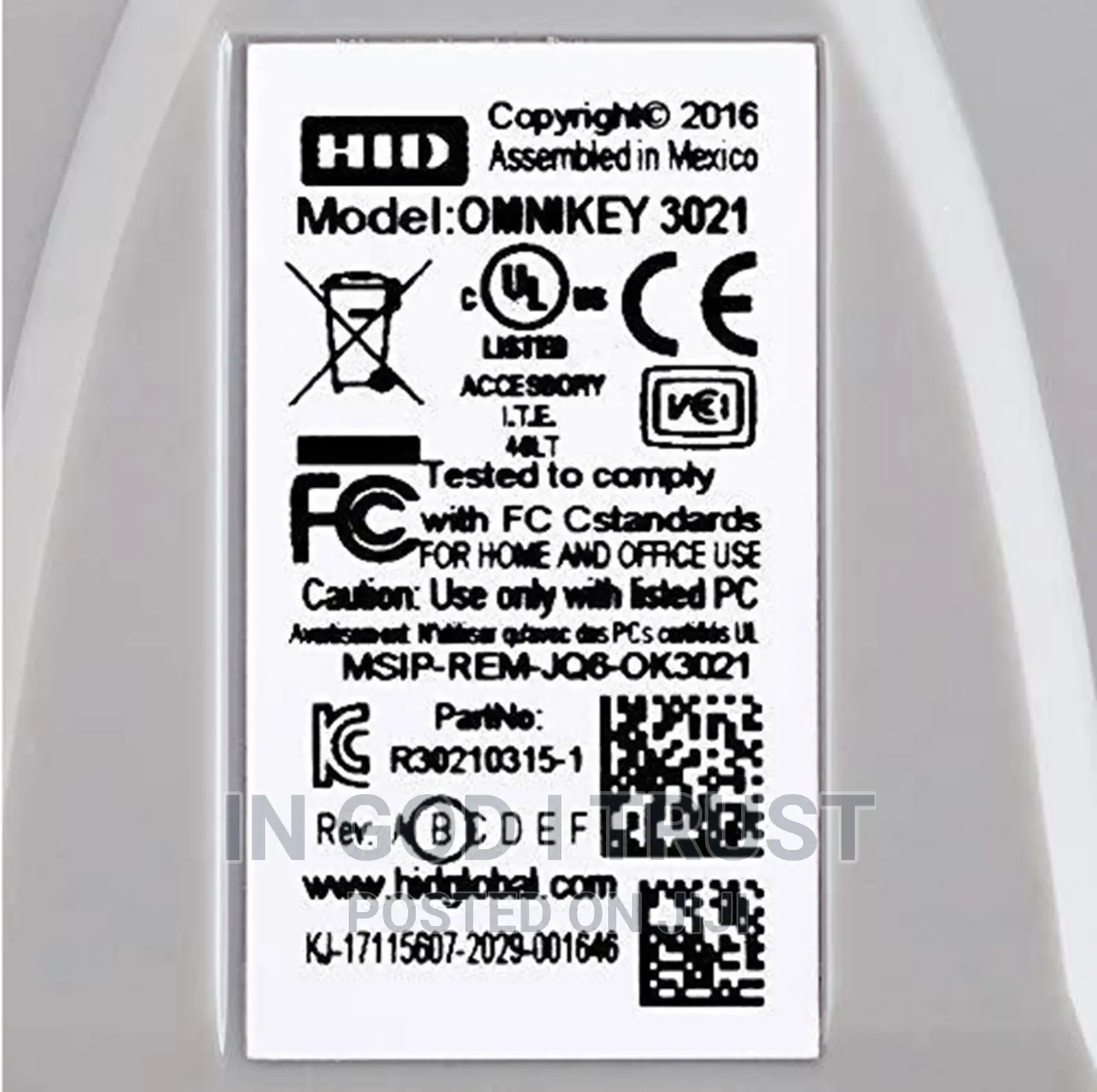 Hid Omnikey Cardman 3021 Hid3021
