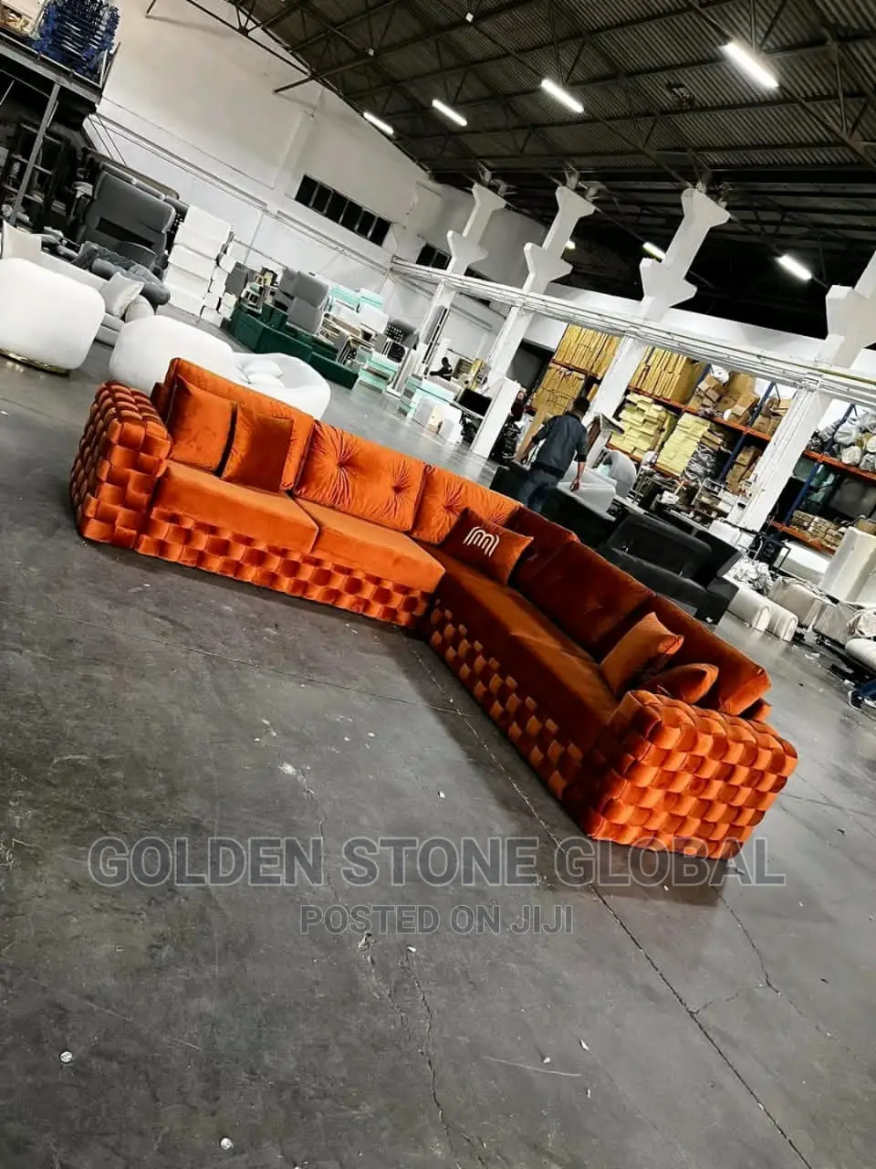 l'Shape Sofa Couch Chair 6 Seater