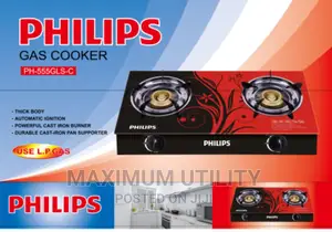 PHILIPS Glass Face Two Burner Automatic Gas Cooker