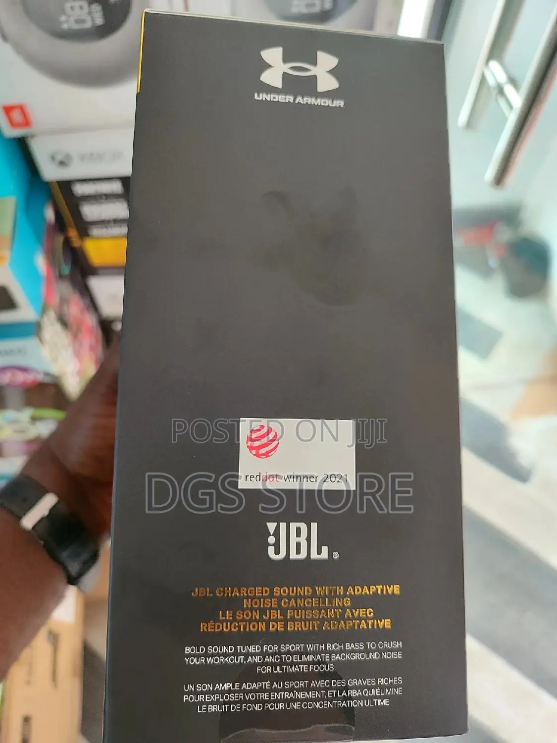 JBL Under Armour Project Rock Over Ear Bluetooth Headphone