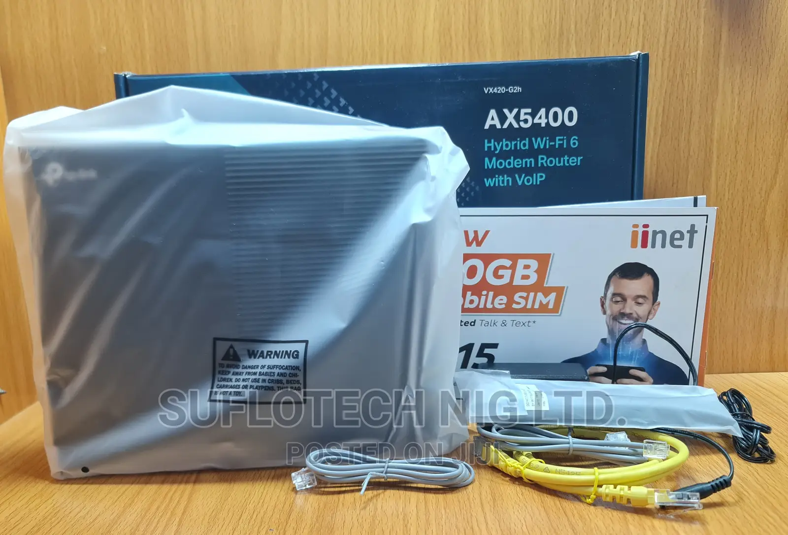 TPLINK Vx420G2h AX5400 Hybrid Wifi 6 Modem Router With Voip in Ikeja