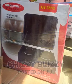 Eurosonic 4 Burners Table Top Gas Cooker.3850