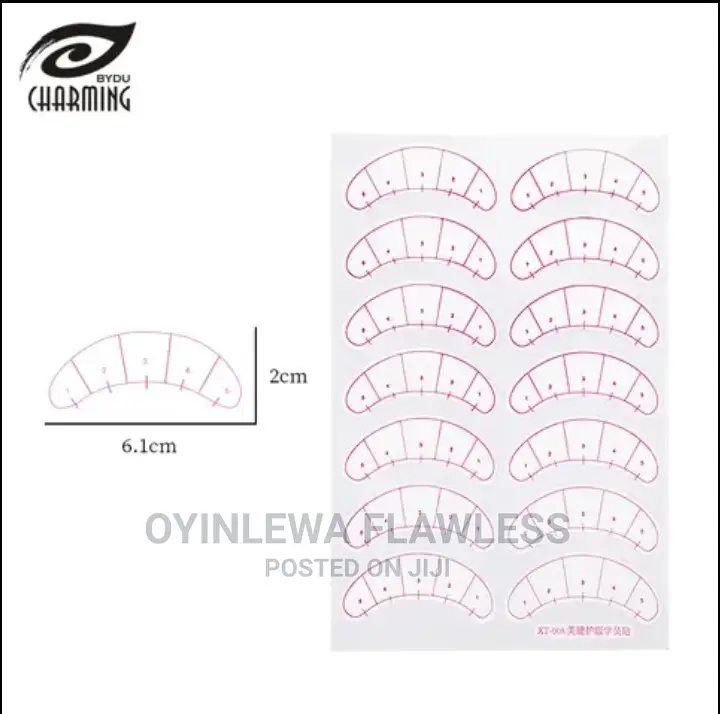 Practice Eyelash Extension Sticker Strip