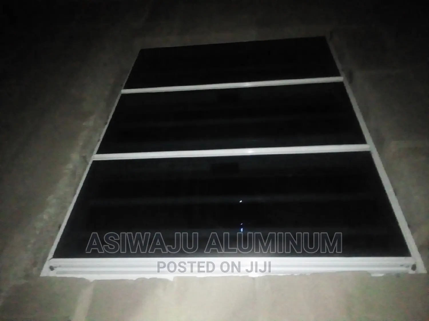 Transom Frameless Window With Burglary