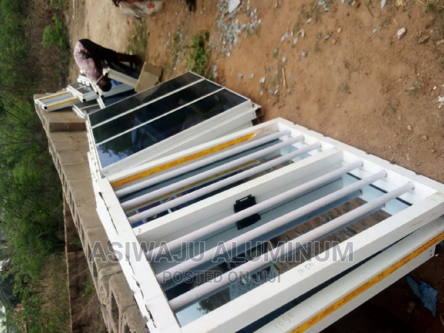 Transom Frameless Window With Burglary