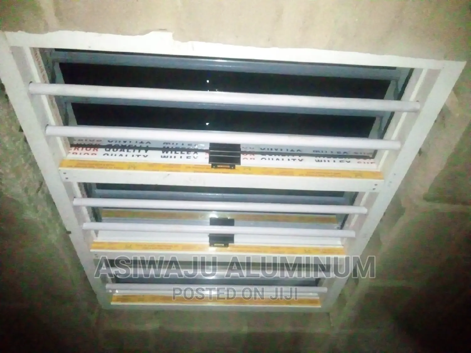 Transom Frameless Window With Burglary