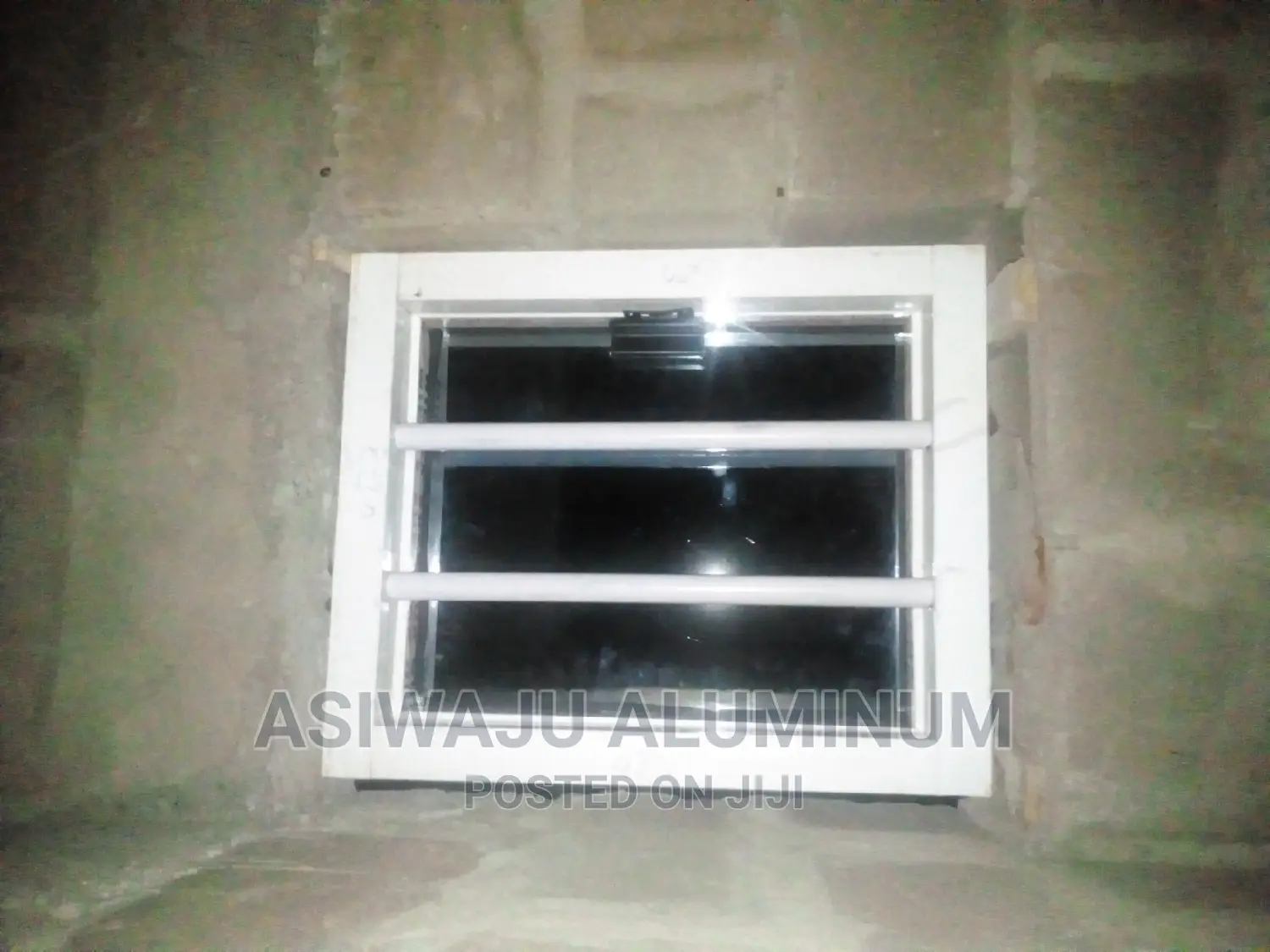 Transom Frameless Window With Burglary