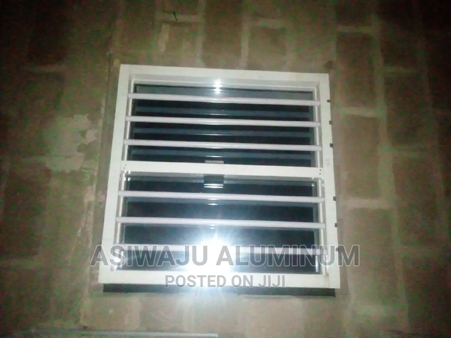 Transom Frameless Window With Burglary