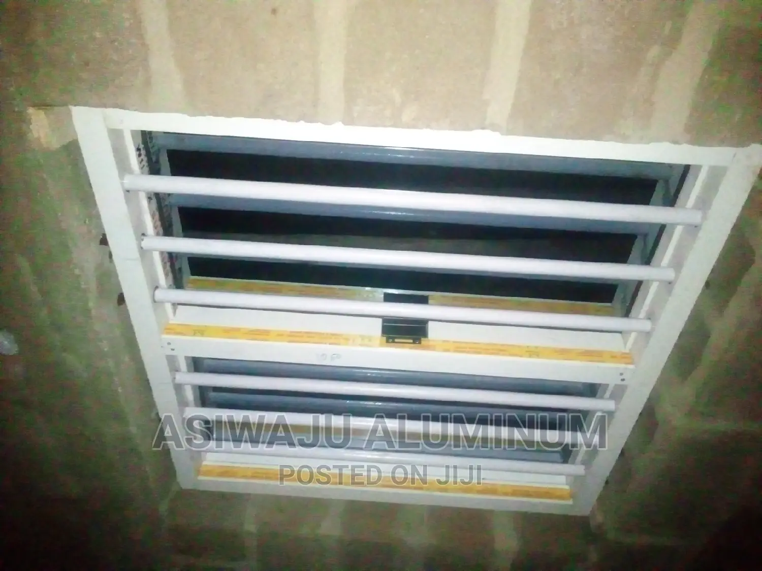 Transom Frameless Window With Burglary